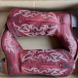 Red Shyanne Leather Cowboy Boots
